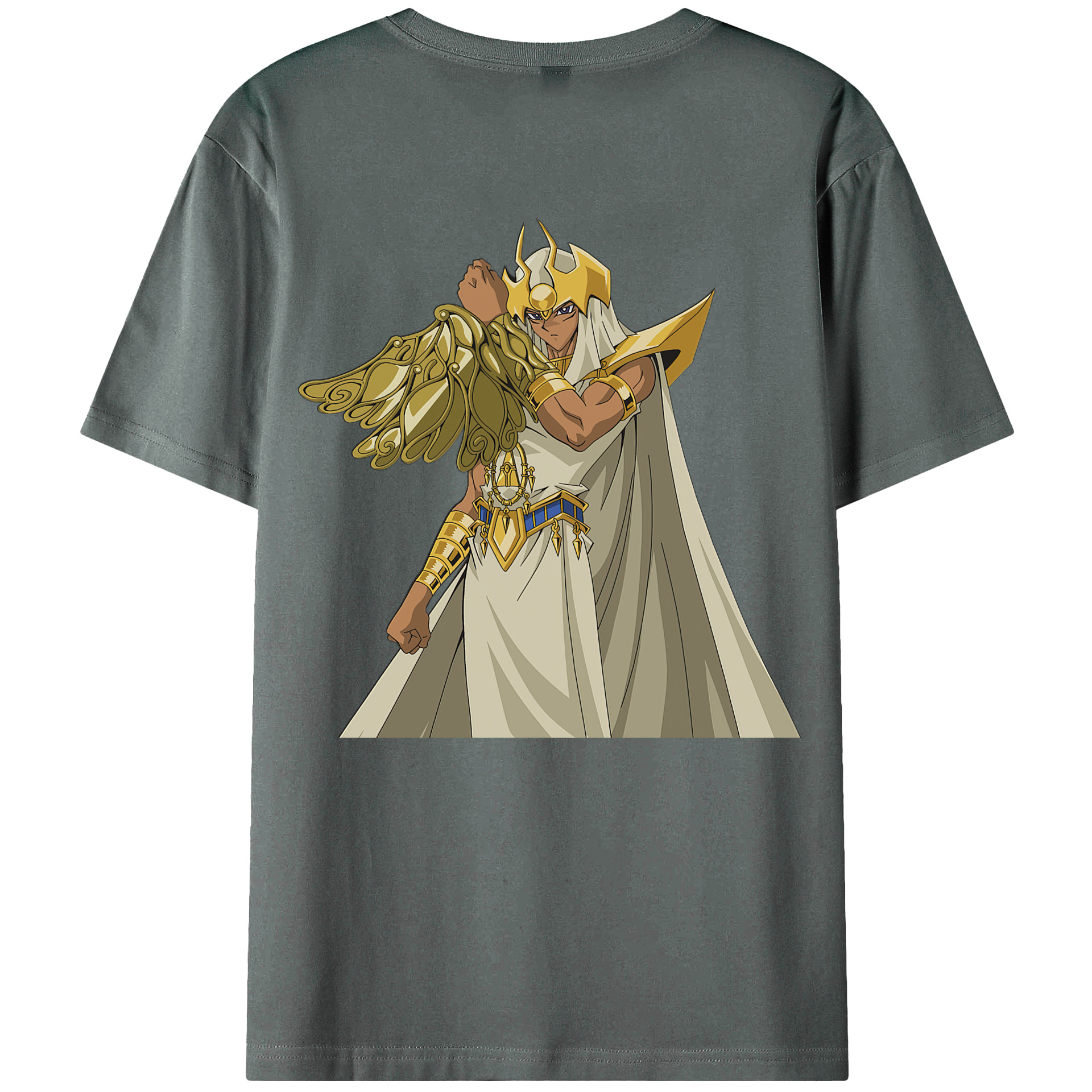 （画像用） 遊☆戯☆王 Yu-Gi-Oh! 綿100％ メンズ半袖Tシャツ（バックプリント） 通気性